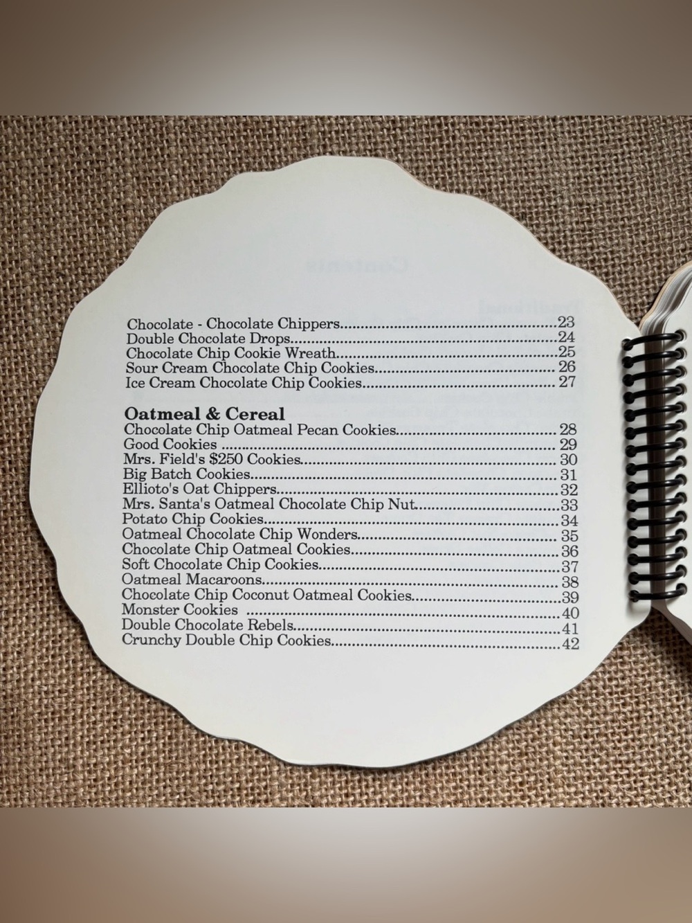 Vintage Spiral Bound Chockful O Chips Cookie Cookbook Dessert Baking Food - Picture 4 of 9